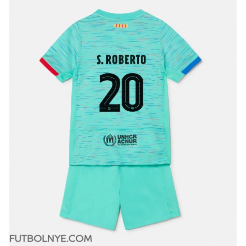 Camiseta Barcelona Sergi Roberto #20 Tercera Equipación para niños 2023-24 manga corta (+ pantalones cortos)